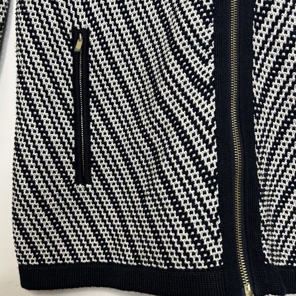 Jones New York Zippered Sweater Jacket Mid-Length 0X (12W) Career Office NWOT - Picture 5 of 12